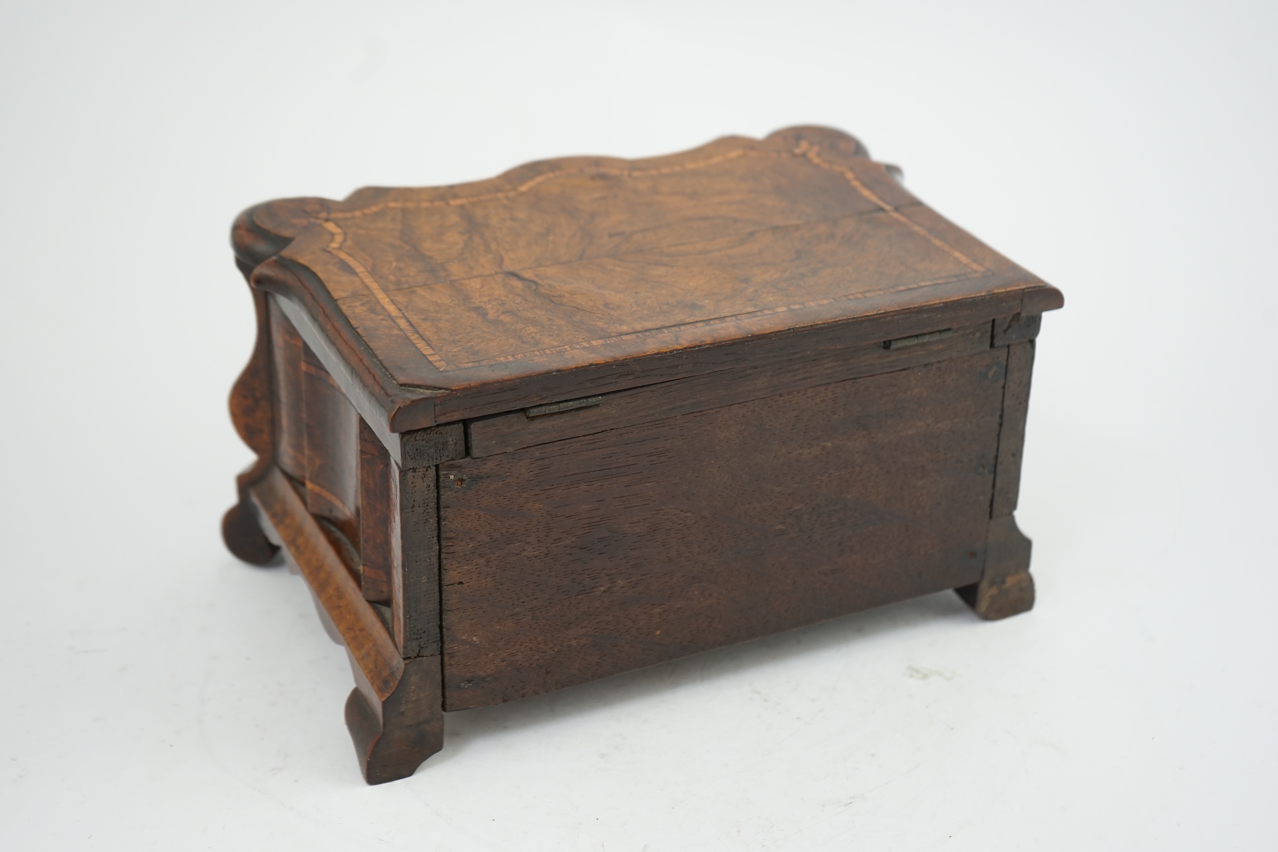 An early 18th century Dutch walnut casket